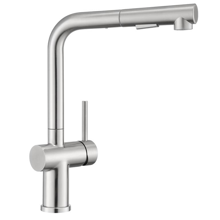 Grifo de Cocina Extensible Acero Inoxidable Cepillado Alta Presión