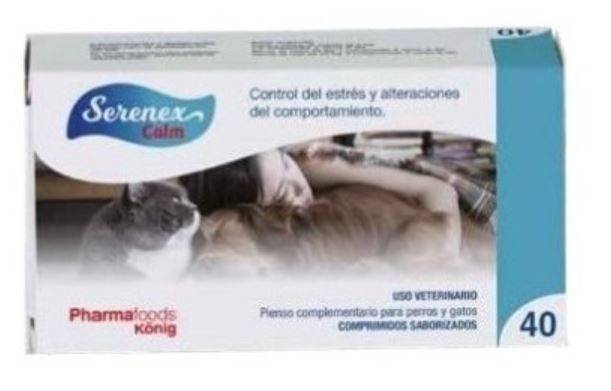 Serenex Calm 40 Comprimidos para Perros y Gatos