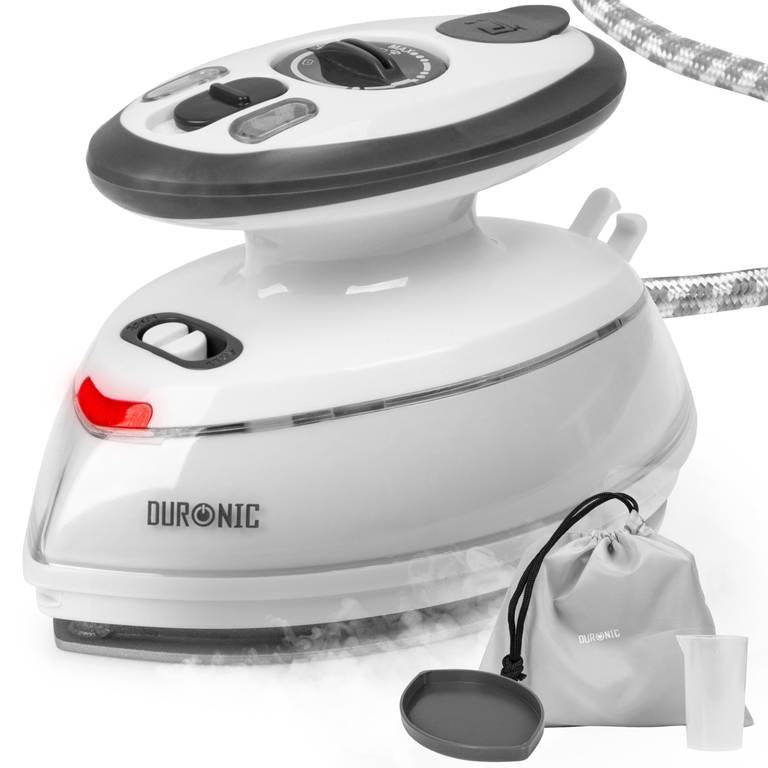 Duronic SI3 WE Plancha de Viaje Mini 400 W con Función Vapor, 110V-230V (Disponible en varios colores)