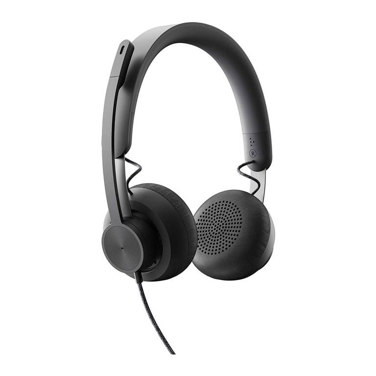 Logitech Auricular con mic., USB-A/C, UC- Grafito