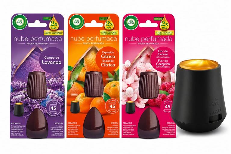 Pack difusor Air Wick Essential Mist + 3 recambios + pilas incluidas | 3 aromas