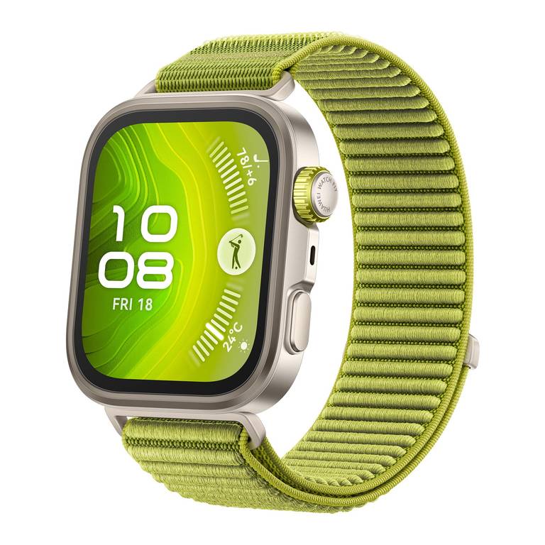 HUAWEI Watch FIT 4 Pro Smartwatch, Cristal de Zafiro y Titanio, Verde
