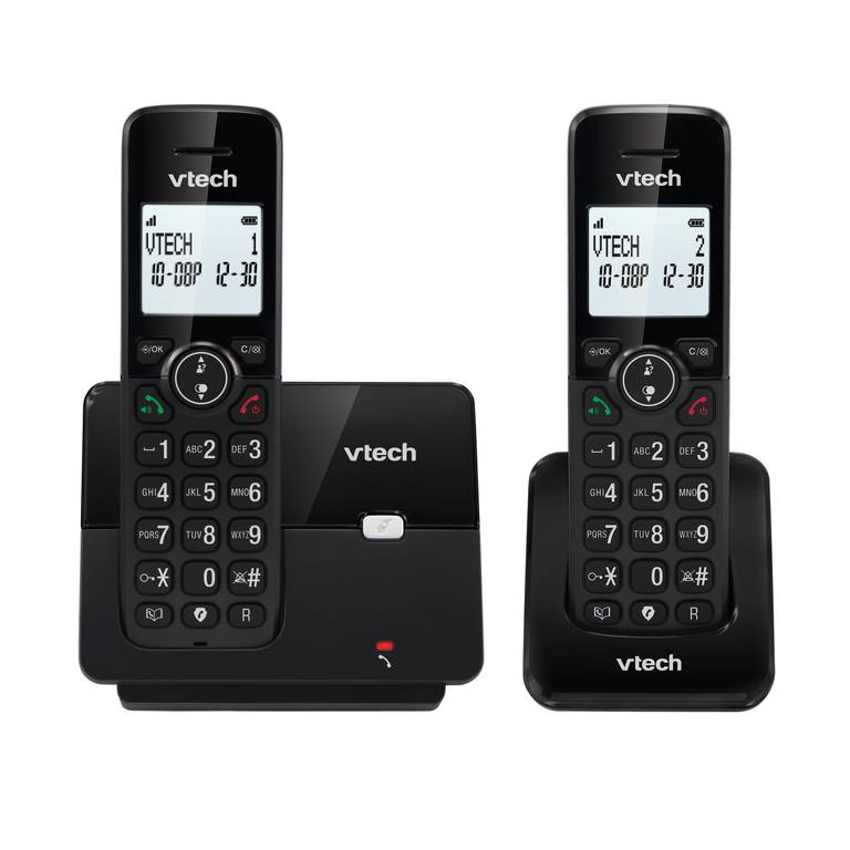 VTECH 2 teléfonos con bloqueador de llamadas no deseadas.