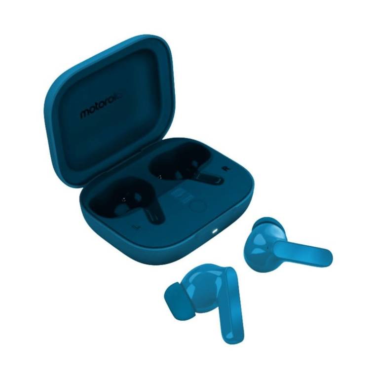 Motorola Moto Buds Bass Headset True Wireless Stereo (TWS), Llamadas intraurales, música, Bluetooth, Azul