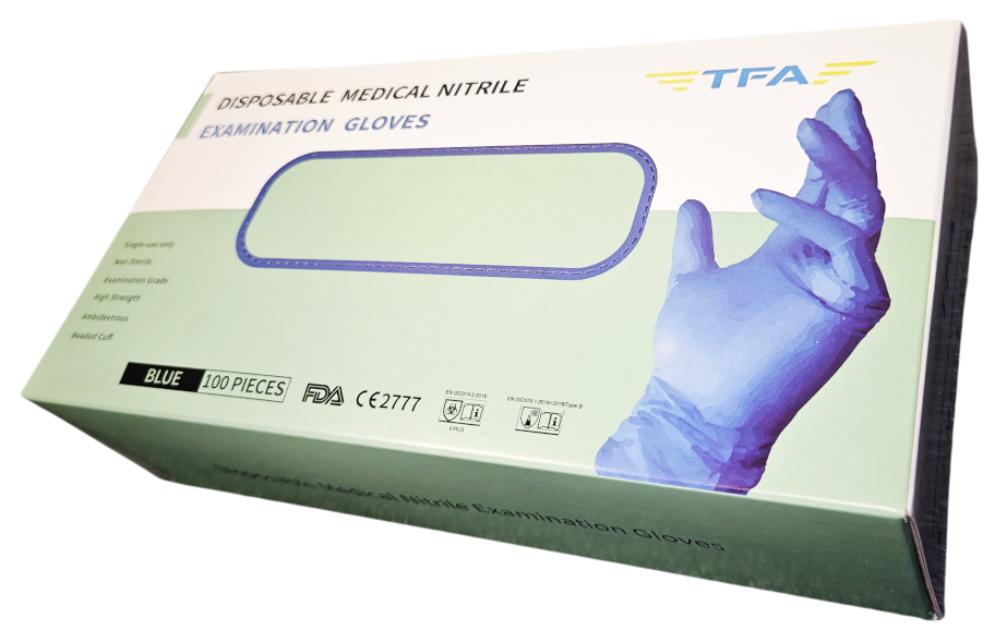 Medical gloves and supply packaging