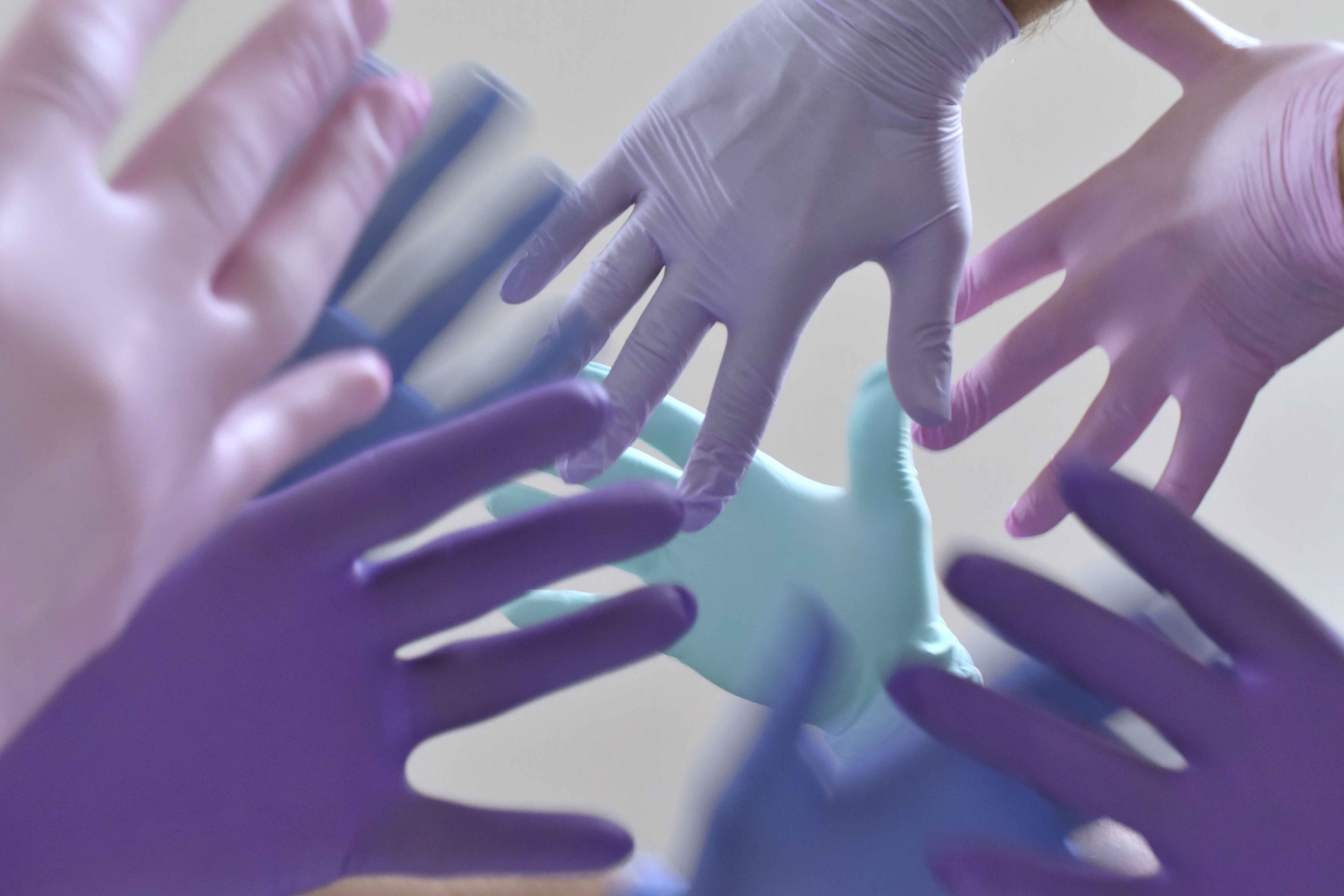 Medical gloves and supply packaging