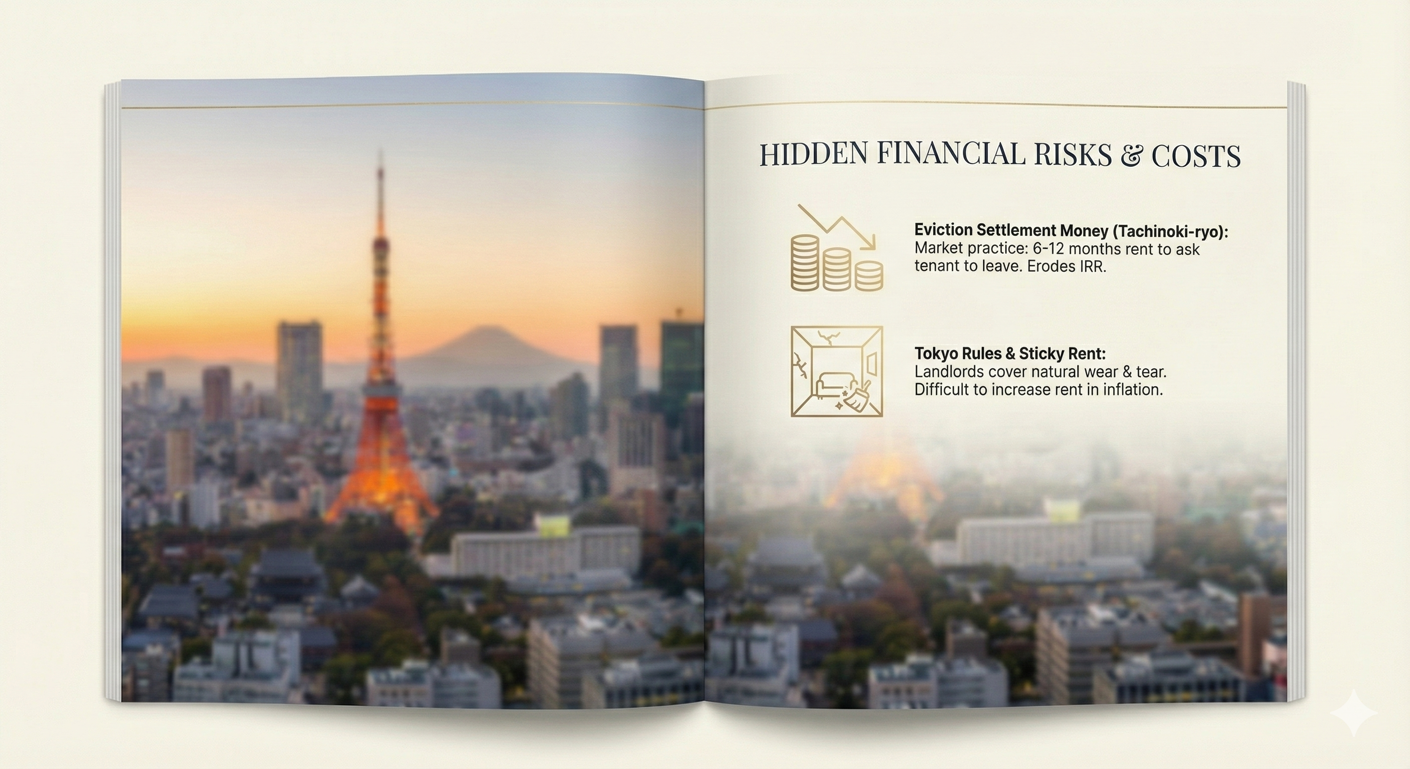 Japanese Lease Revenue Boosters - Shikikin, Reikin, Koshin-ryo Revenue boosters diagram showing Shikikin, Reikin, and Koshin-ryo payment structure