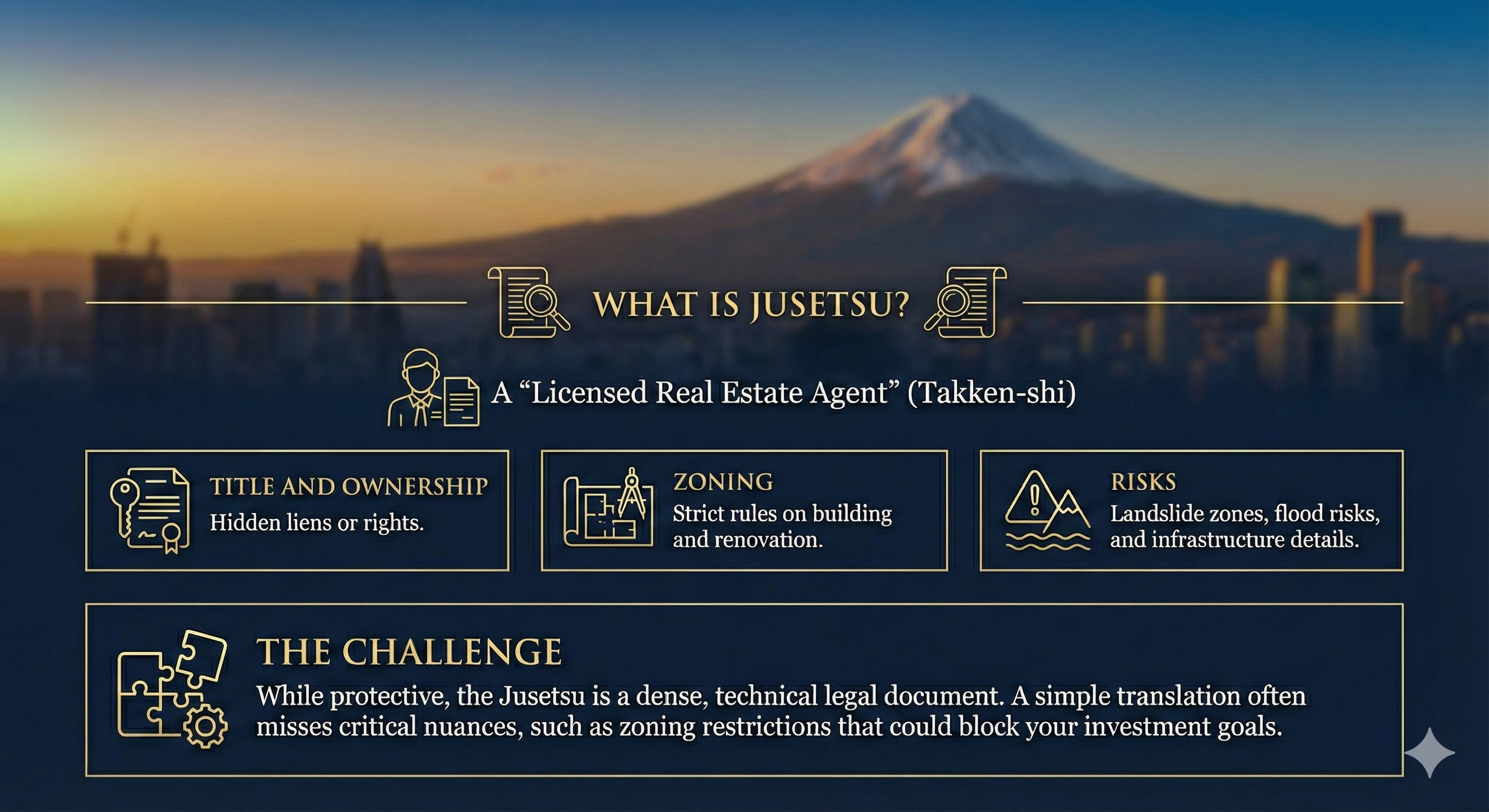 Explanation of Important Matters (Jusetsu) - Japan Real Estate Transaction Document