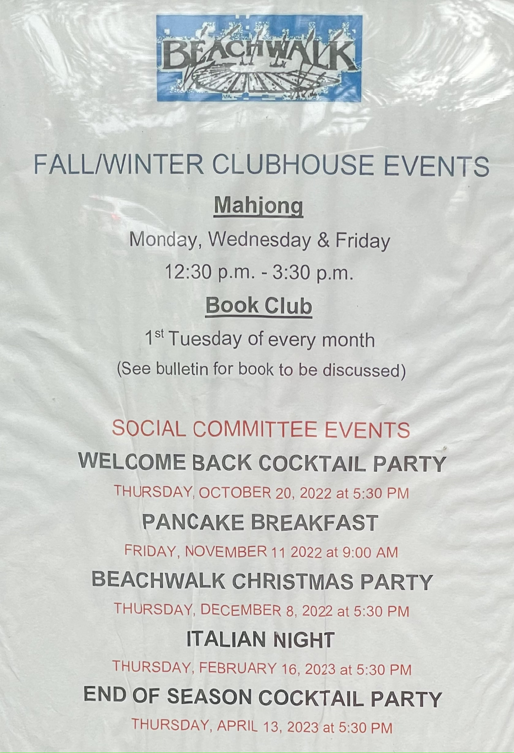 Example events