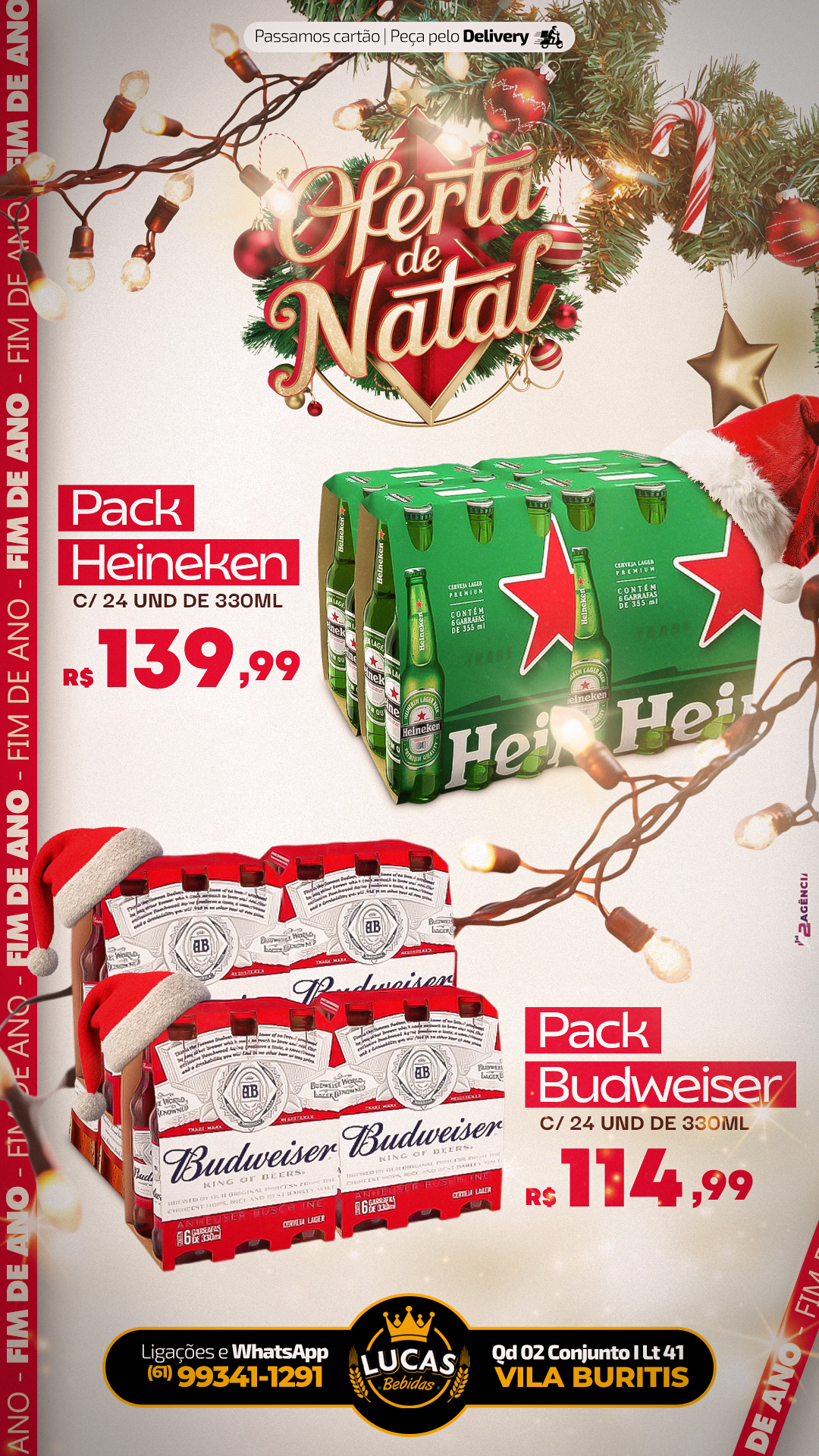 Oferta de Natal: Packs de Cerveja para suas Festas!