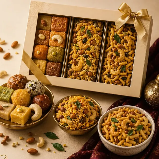 Premium sweet and savoury combo box