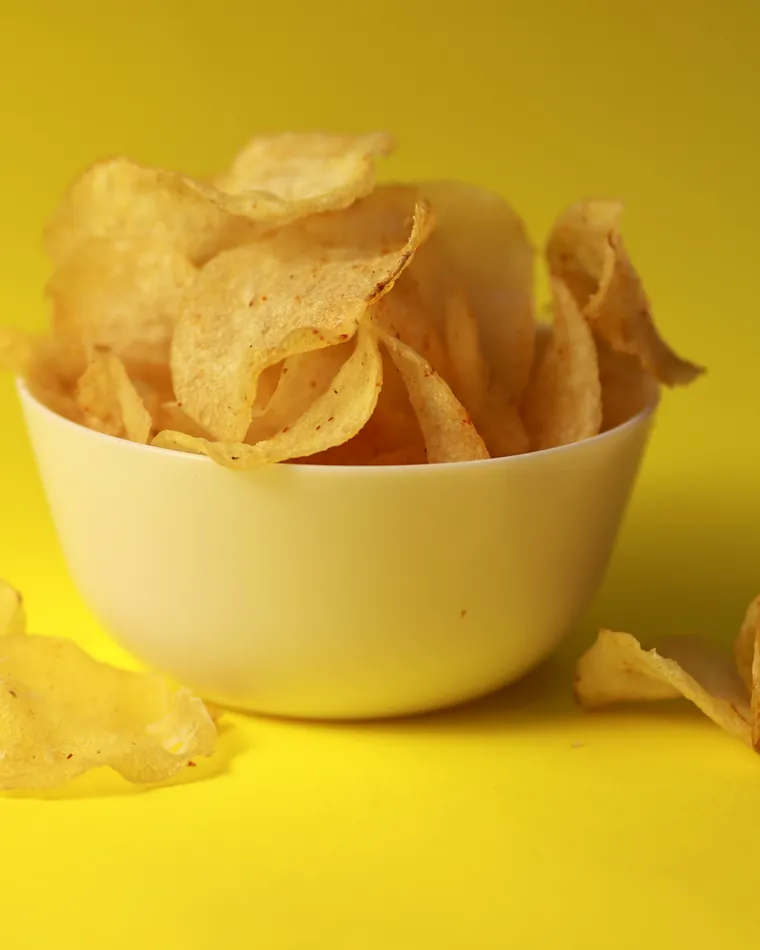 Hand-cut potato chips