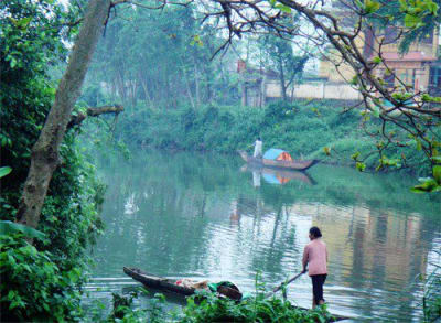 Nét thanh bình bên dòng sông Kiến Giang