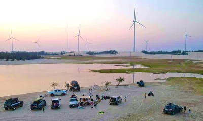 Trải nghiệm cánh đồng điện gió mới chỉ dừng lại là hoạt động tự phát của người dân, du khách.