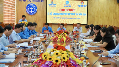 Sở Lao động-Thương binh và Xã hội và Bảo hiểm xã hội tỉnh họp liên ngành đánh giá kết quả công tác phối hợp.