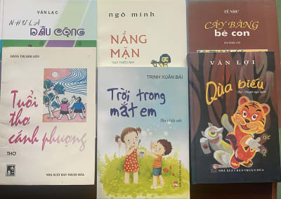 Một số tác phầm văn học dành cho thiếu nhi.
