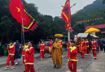 Lễ rước nước tại Chùa Thần Đinh xuân Quý Mão 2023.