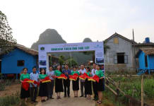 Lễ cắt băng khánh thành Rural Homestay thích ứng thời tiết tại xã Tân Hóa, huyện Minh Hóa.