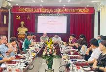 Lễ công bố cuộc thi tại Cục Điện ảnh. (Ảnh: THU THẢO)