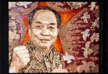 Tác phẩm “Vị tướng vì hòa bình” của họa sĩ Nguyễn Quốc Vượng.