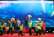 Tiết mục tham gia giao lưu CLB “Phụ nữ yêu thích và bảo tồn các làn điệu hát ru, hát dân ca” của phụ nữ BĐBP tỉnh.