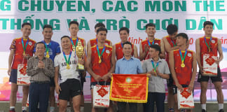 Giải nhất bóng chuyền nam năm 2024 thuộc về thị trấn Quy Đạt. 