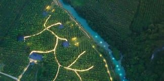 Khu du lịch Blue Diamond Camp được xây dựng theo mô hình du lịch xanh, bền vững để phấn đấu đạt phát thải ròng bằng 0 (Net Zero). Ảnh: Oxalis