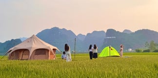 Trải nghiệm cuộc sống thiên nhiên yên bình giữa cánh đồng lúa.
