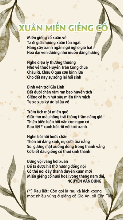 Xuân miền giếng cổ