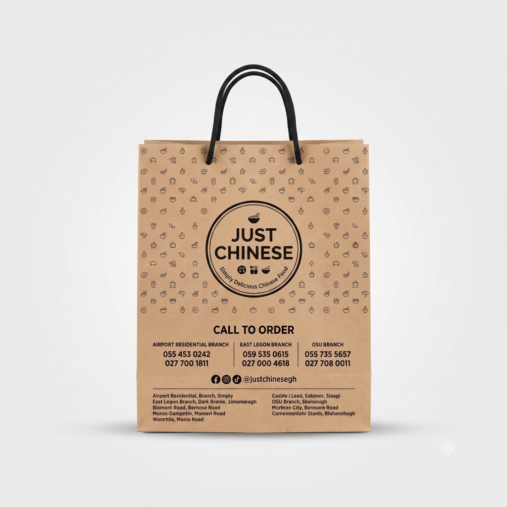 Premium Danessie kraft paper bag with branded finish.