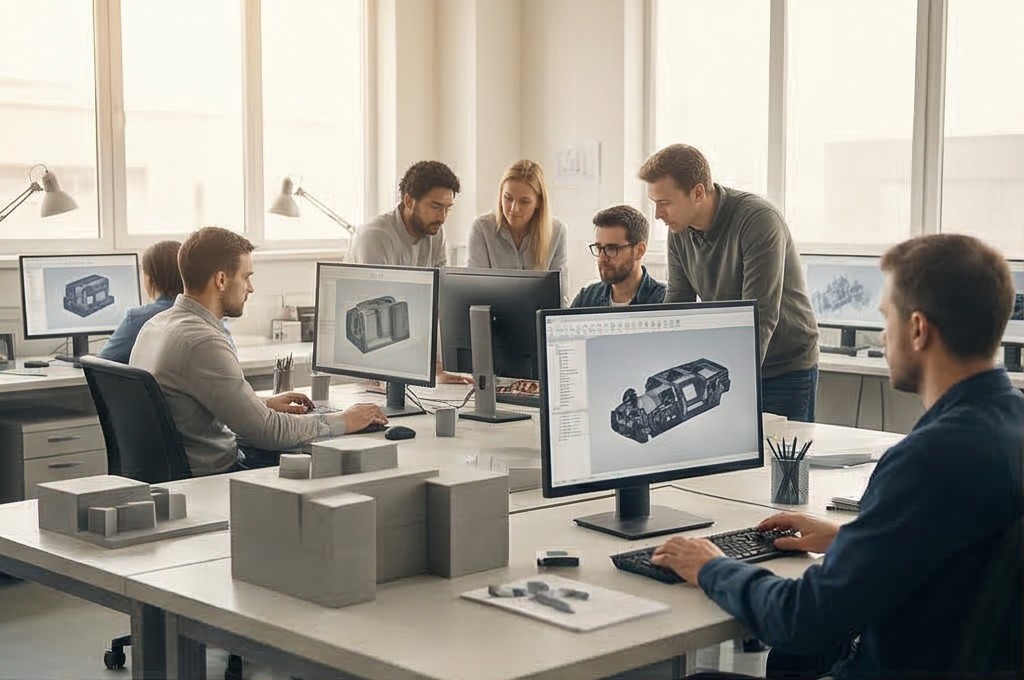 가상 환경에서 제품의 구조와 조립 과정을 시뮬레이션하는 3D 모델링