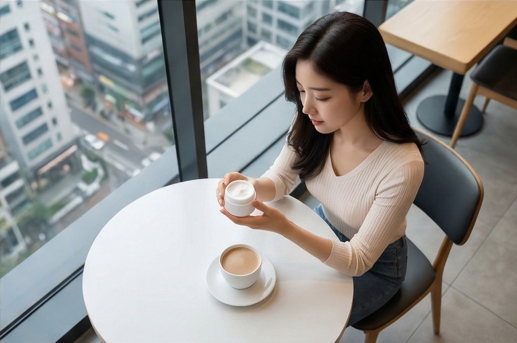 카페에서 즐기는 피부 휴식