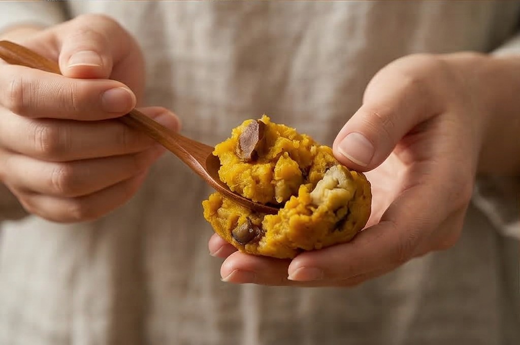 밤과 호박이 듬뿍 담긴 영양떡