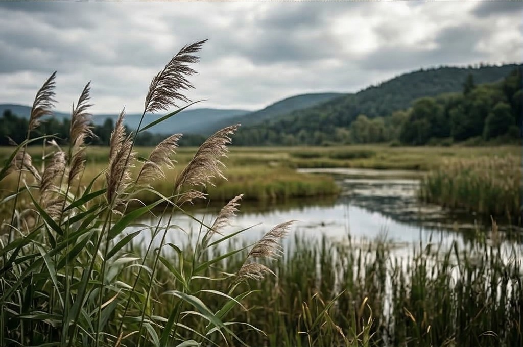 서천 신성리 갈대밭의 평온한 풍경