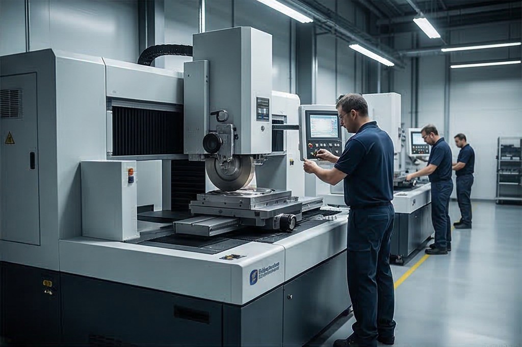 Full-auto grinder control panel operation