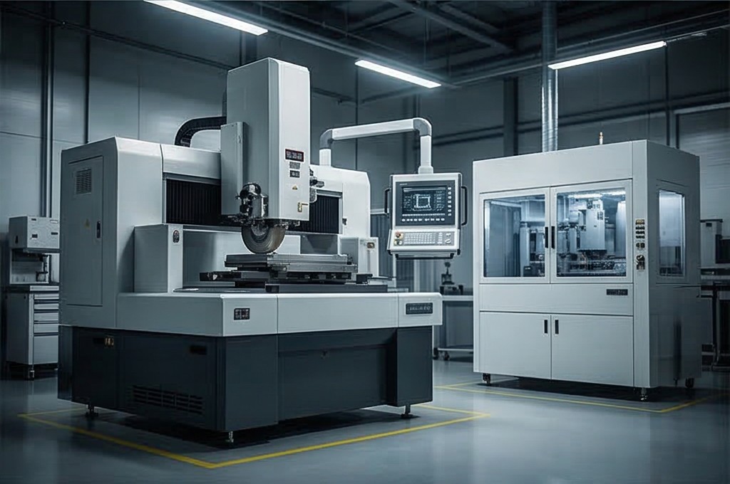 Integration system layout of grinder cleaner
