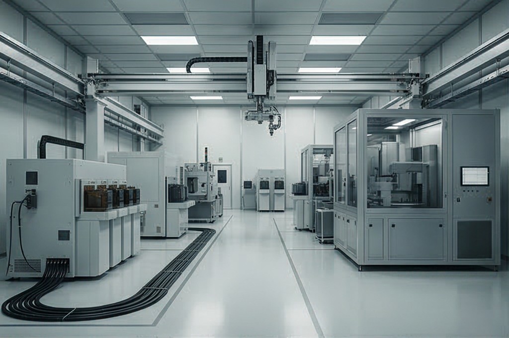 첨단 클린룸 생산 환경