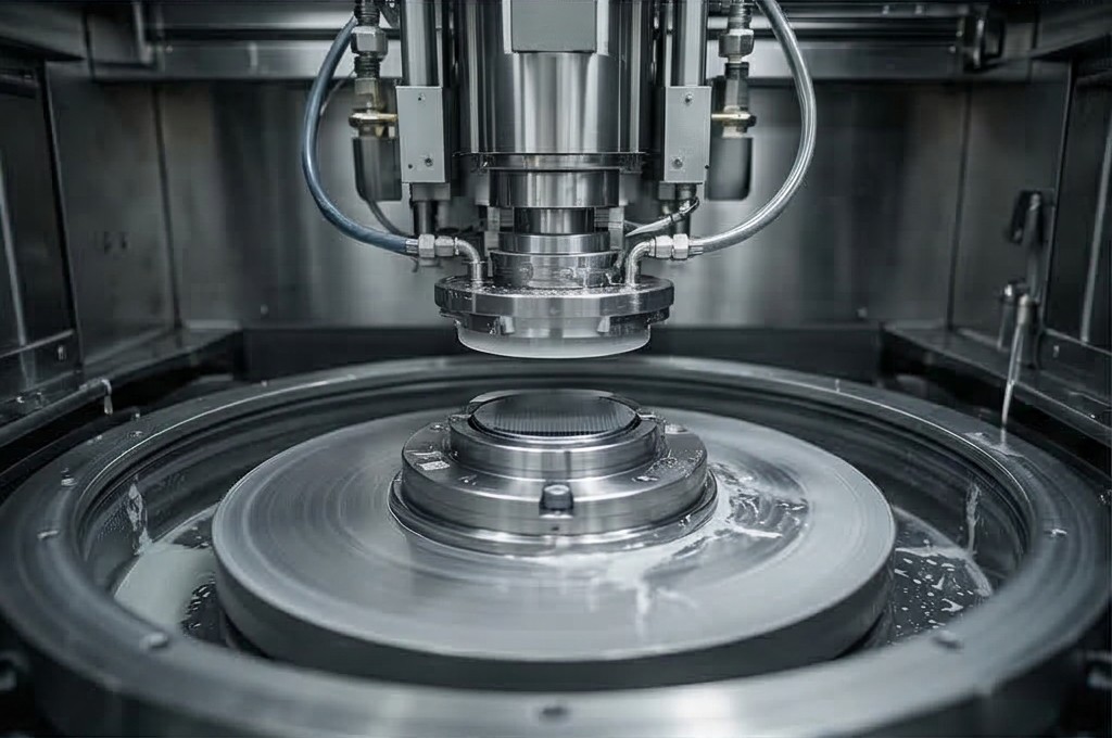 Micron precision grinding of PKG grinder