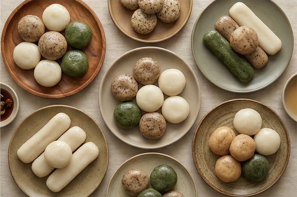 다양한 종류의 떡