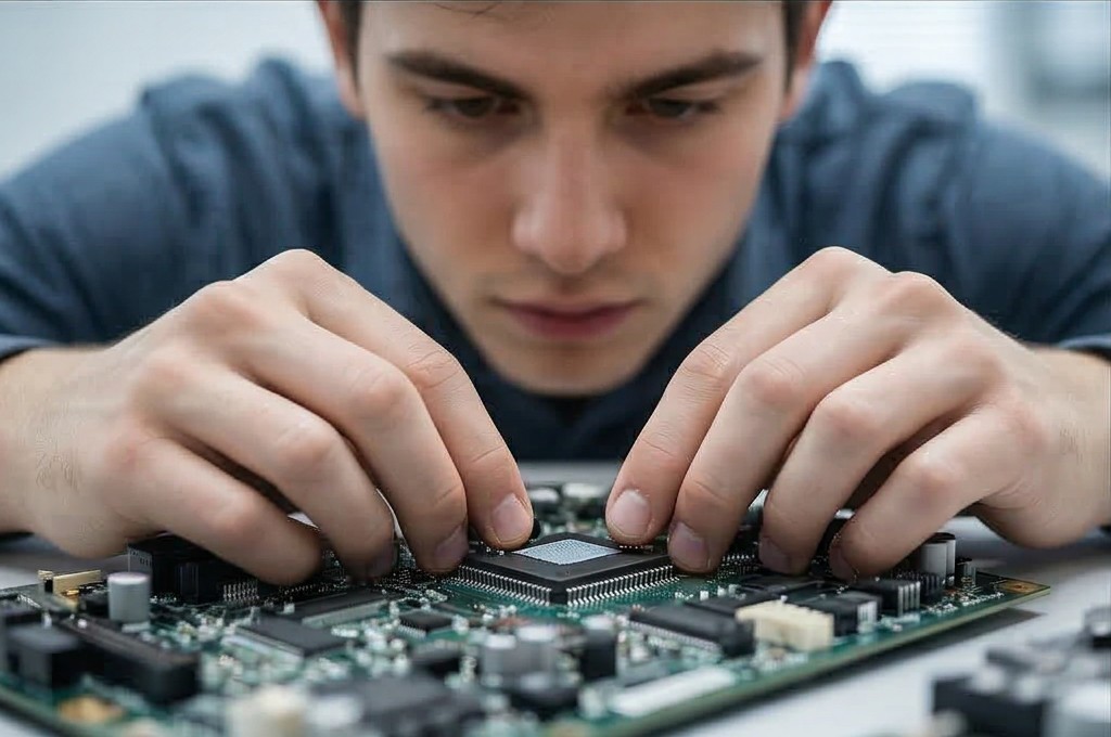 연구원의 정밀한 작업