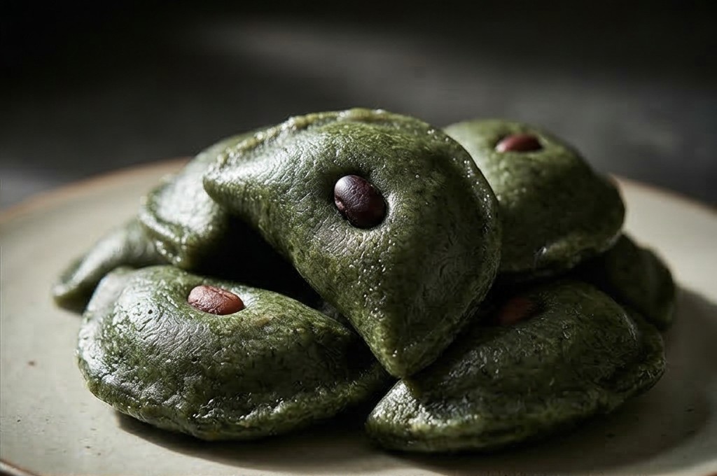 자연 재료 모시송편