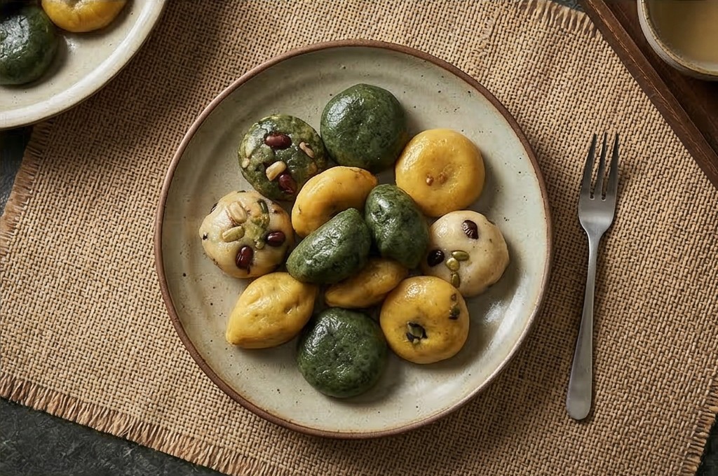 세련된 떡 디저트