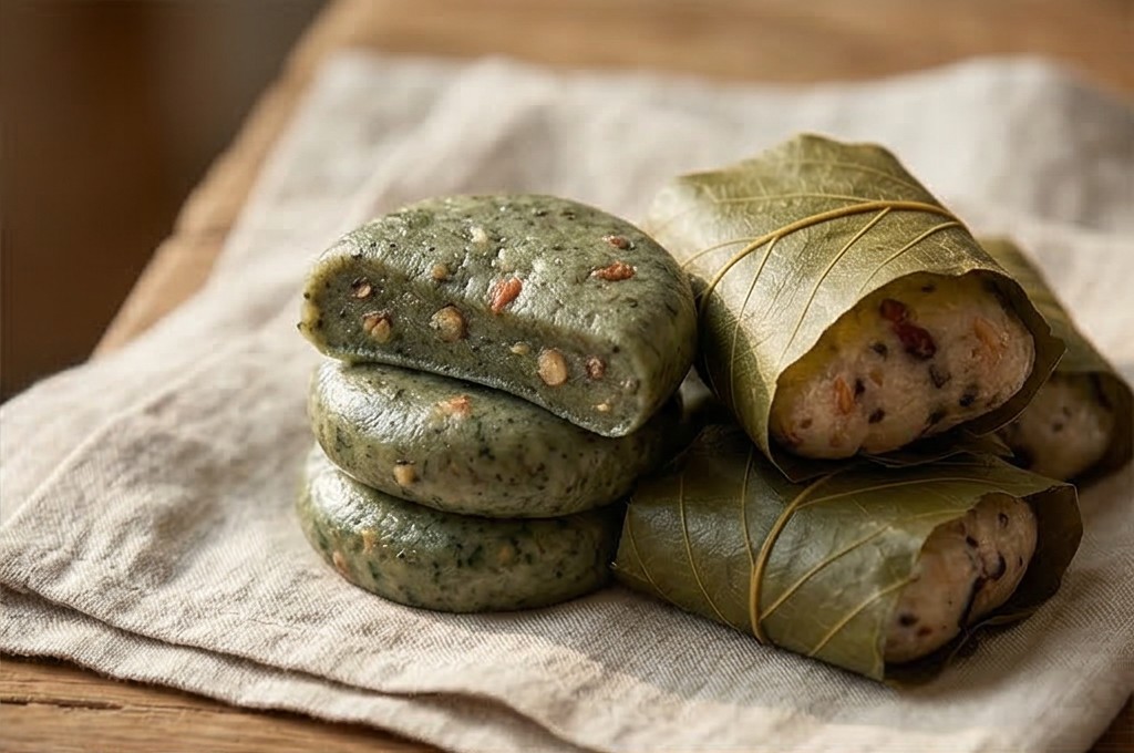 자연을 담은 모시떡