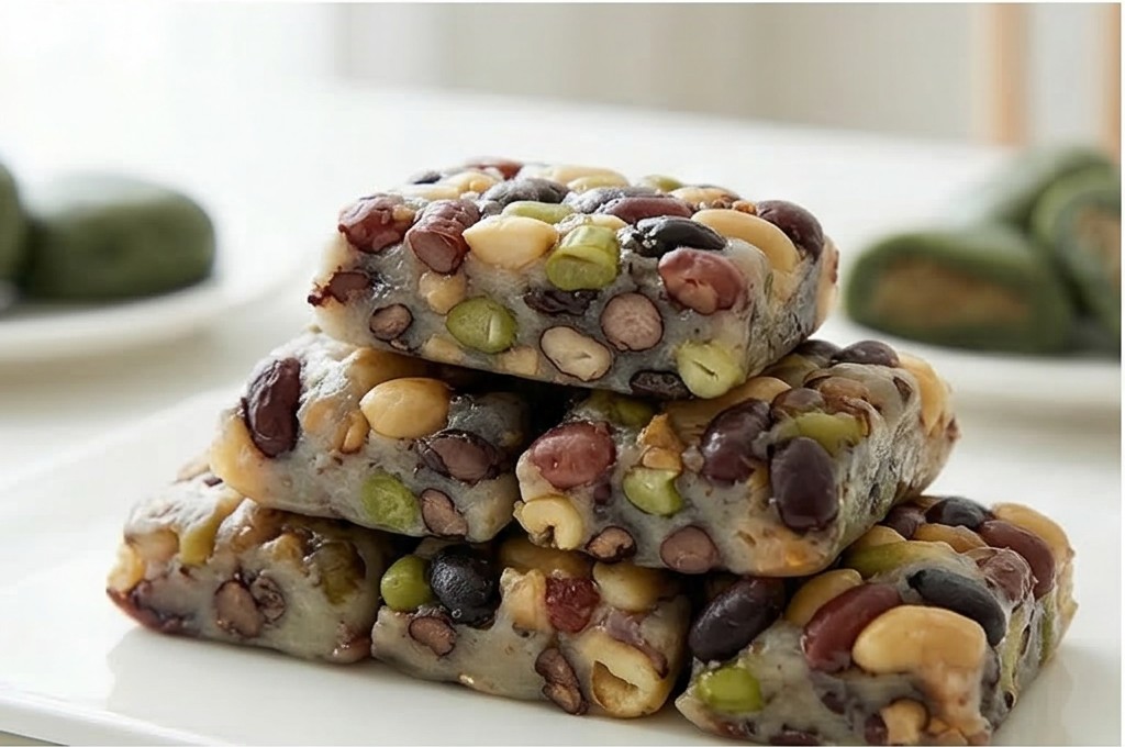 풍성하게 쌓인 영양떡