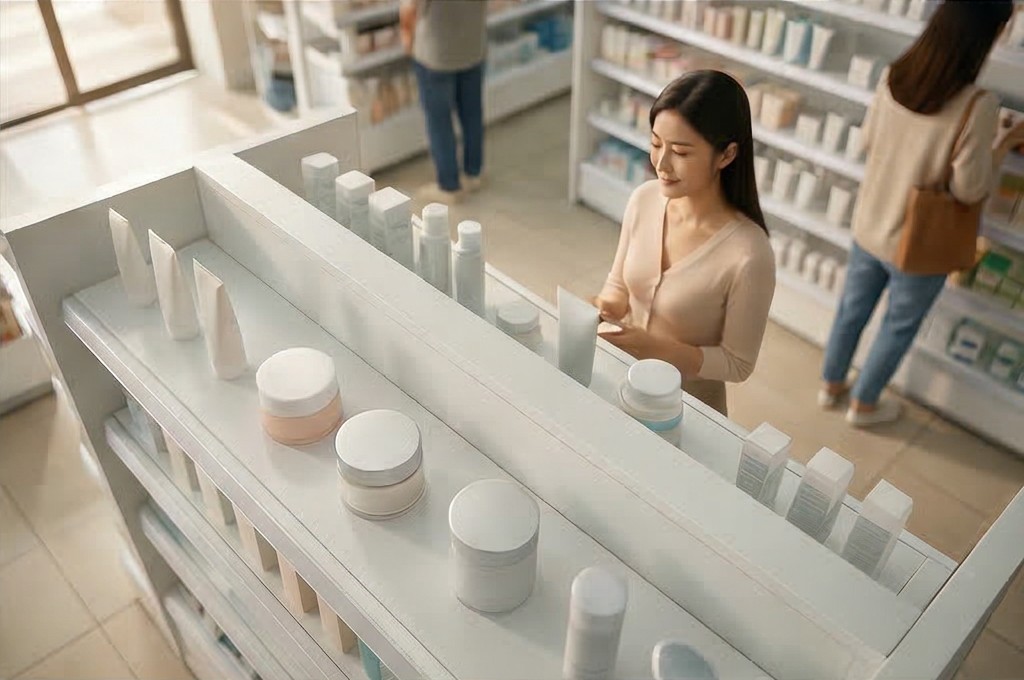 Selecting Products from the Pharmacy Display Shelf