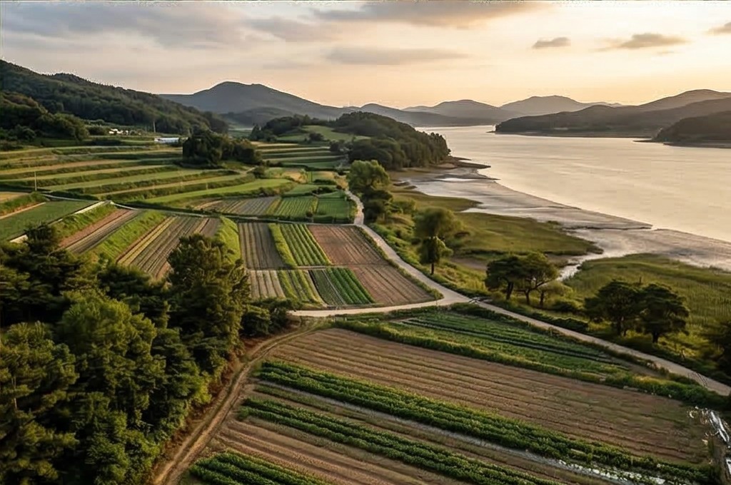 서천의 비옥한 전원 풍경
