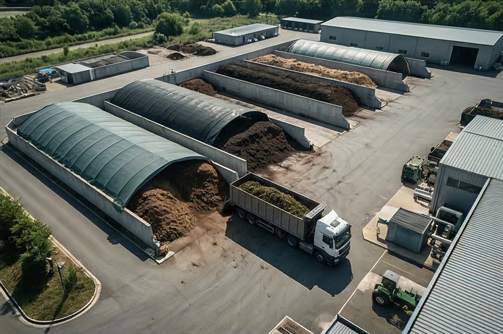 악취 저감 퇴비화 공정 현장