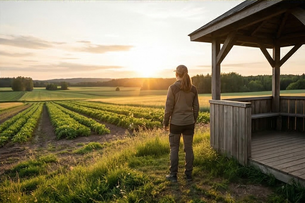 별꽃농장 해 질 녘 휴식