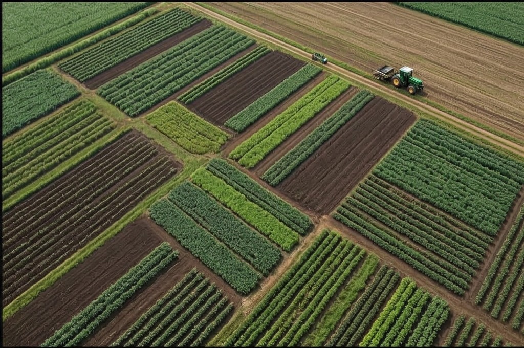  농지 부감 전경