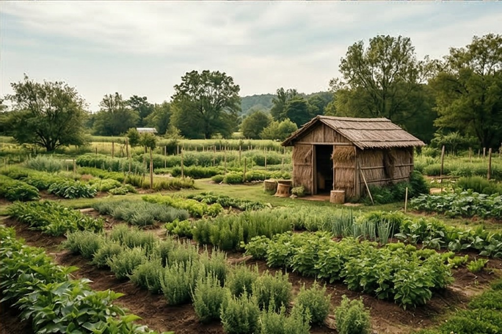 별꽃농장의 평화로운 아침